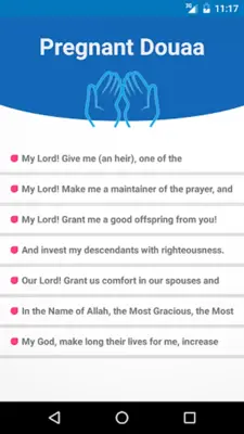 Pregnant Dua android App screenshot 6